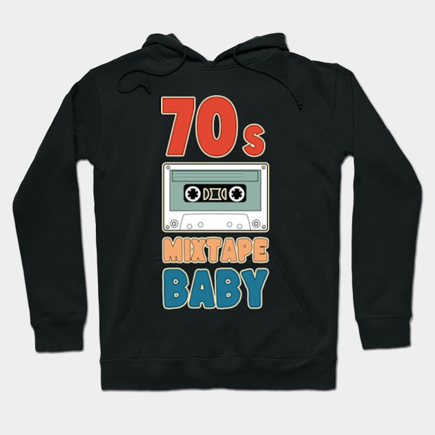 70s Mixtape Baby Hoodie by Worldengine